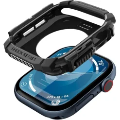 ETUI SPIGEN RUGGED ARMOR APPLE WATCH 10 (46 MM) MATTE BLACK