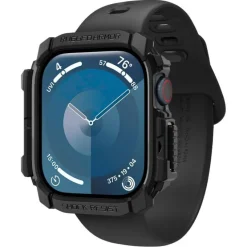 ETUI SPIGEN RUGGED ARMOR APPLE WATCH 10 (42 MM) MATTE BLACK