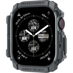 ETUI SPIGEN RUGGED ARMOR APPLE WATCH 10 (46 MM) DARK GREY