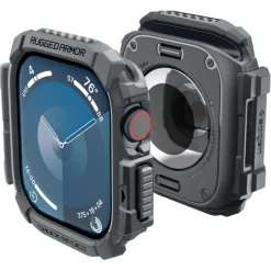 ETUI SPIGEN RUGGED ARMOR APPLE WATCH 10 (46 MM) DARK GREY