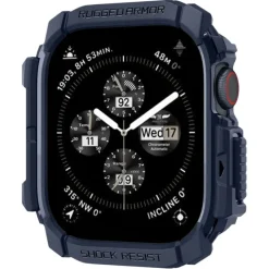 ETUI SPIGEN RUGGED ARMOR APPLE WATCH 10 (46 MM) NAVY BLUE