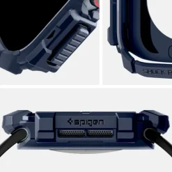 ETUI SPIGEN RUGGED ARMOR APPLE WATCH 10 (46 MM) NAVY BLUE