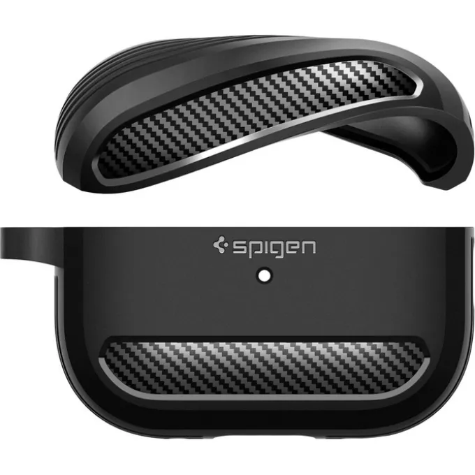 Etui Spigen Rugged Armor Apple Airpods Pro 1 / 2 Matte Black Case