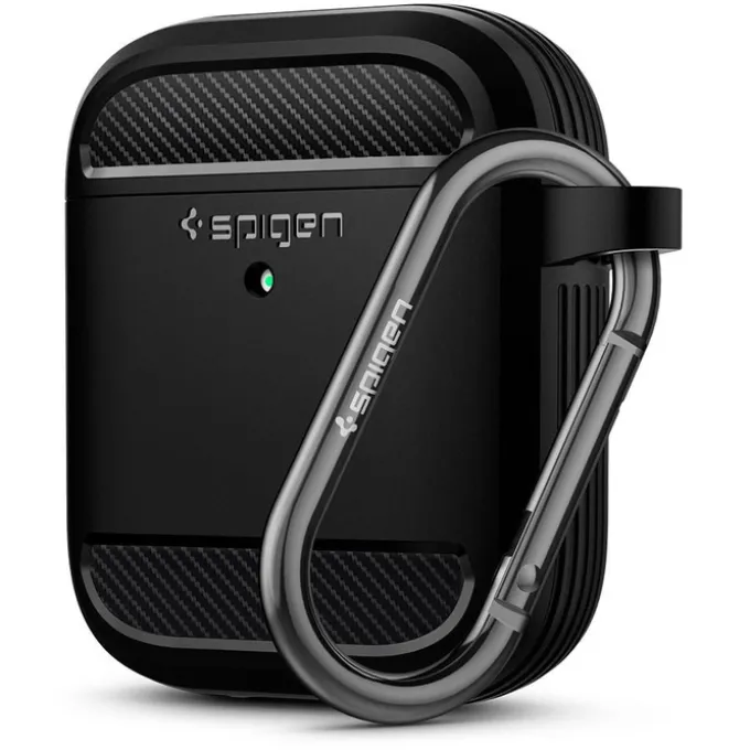 Etui SPIGEN Rugged Armor Apple Airpods Black Czarne Case