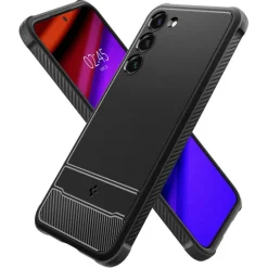 Etui Spigen Rugged Armor Galaxy S23 Matte Black Czarny Case