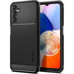 Etui Spigen Rugged Armor Galaxy A14 5G Matte Black Czarny Case