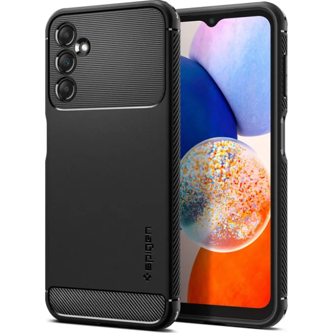Etui Spigen Rugged Armor Galaxy A14 5G Matte Black Czarny Case