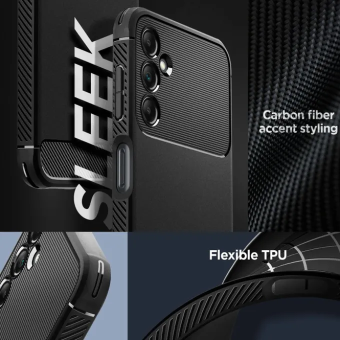 Etui Spigen Rugged Armor Galaxy A14 5G Matte Black Czarny Case