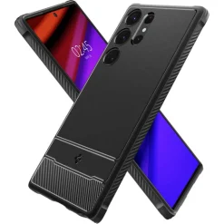 Etui Spigen Rugged Armor Galaxy S23 Ultra Matte Black Czarny Case
