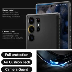 Etui Spigen Rugged Armor Galaxy S23 Ultra Matte Black Czarny Case