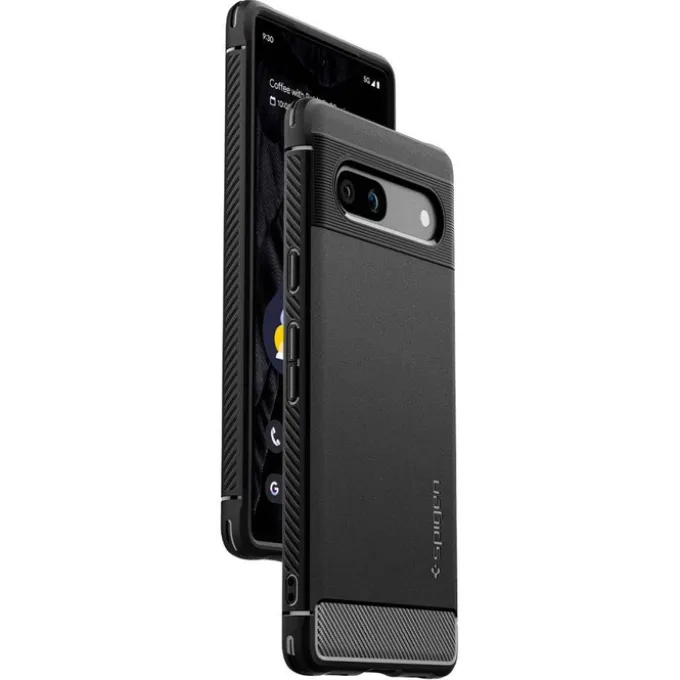 Etui Spigen Rugged Armor Google Pixel 7A Matte Black Case
