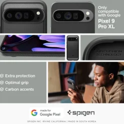 Etui SPIGEN RUGGED ARMOR GOOGLE PIXEL 9 PRO XL MATTE BLACK
