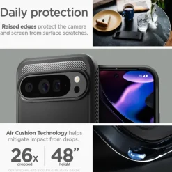 Etui SPIGEN RUGGED ARMOR GOOGLE PIXEL 9 PRO XL MATTE BLACK