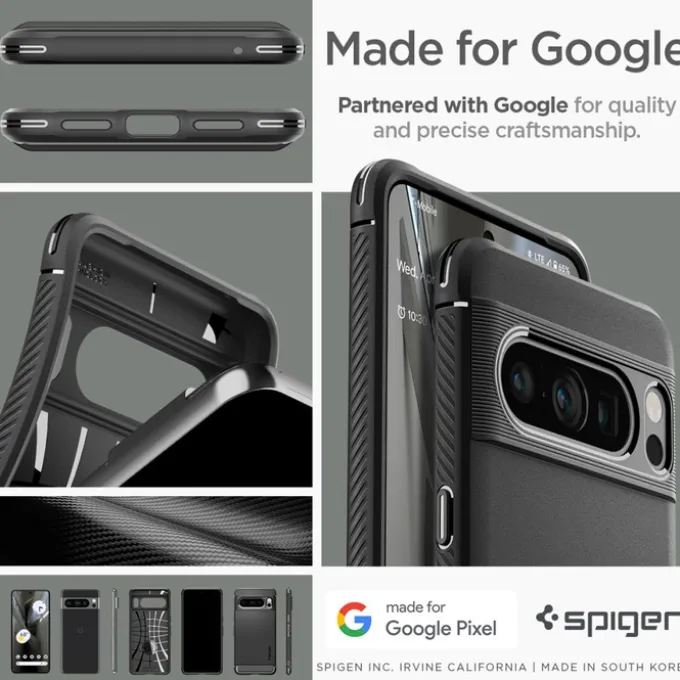 Etui Spigen Rugged Armor Google Pixel 8 Pro Matte Black Case
