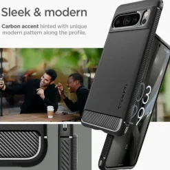 Etui Spigen Rugged Armor Google Pixel 8 Pro Matte Black Case