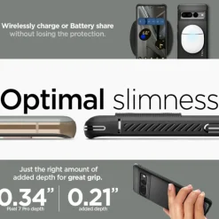 ETUI SPIGEN RUGGED ARMOR GOOGLE PIXEL 7 PRO MATTE BLACK