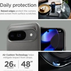 Etui SPIGEN RUGGED ARMOR GOOGLE PIXEL 9 / 9 PRO MARBLE GREY