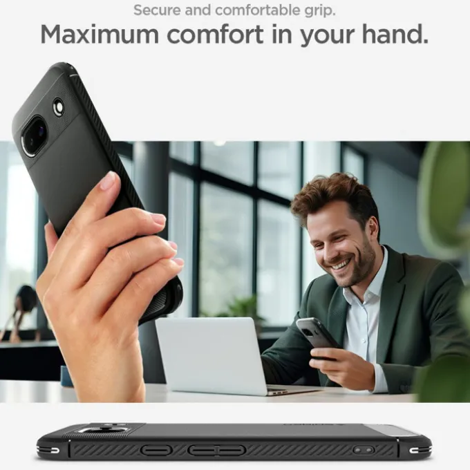 Etui Spigen Rugged Armor Google Pixel 8a Matte Black