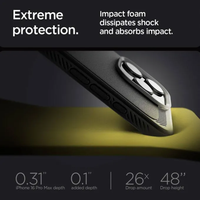 ETUI SPIGEN RUGGED ARMOR MAG MAGSAFE IPHONE 16 PRO MAX MATTE BLACK