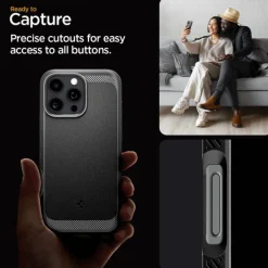 ETUI SPIGEN RUGGED ARMOR MAG MAGSAFE IPHONE 16 PRO MATOWE CZARNE