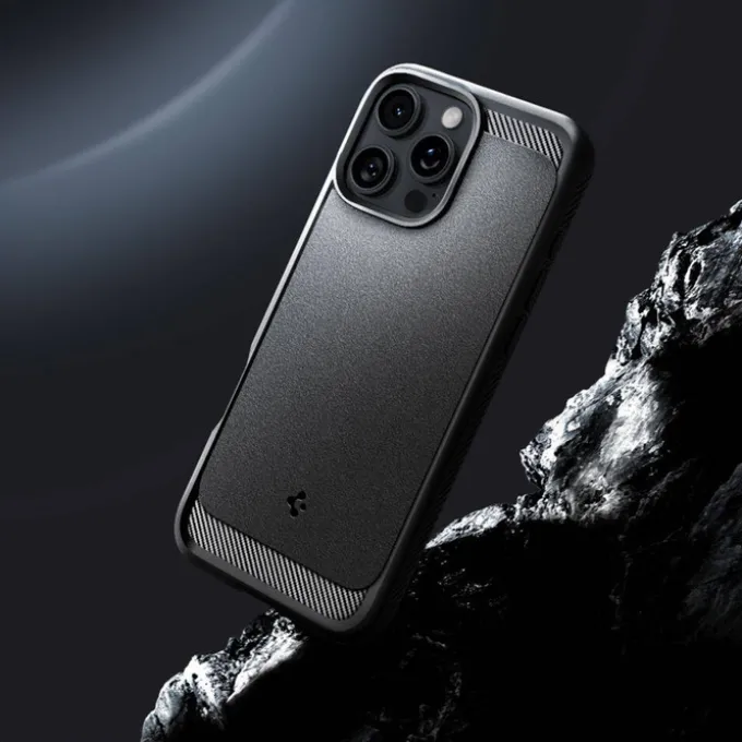 ETUI SPIGEN RUGGED ARMOR MAG MAGSAFE IPHONE 16 PRO MATOWE CZARNE