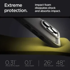 ETUI SPIGEN RUGGED ARMOR MAG MAGSAFE IPHONE 16 PRO MAX GREY