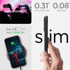Etui SPIGEN RUGGED ARMOR MAG MAGSAFE IPHONE 16 PLUS MATTE BLACK