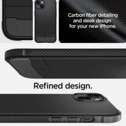 Etui Spigen Rugged Armor Mag Magsafe iPhone 14 Matte Black Czarny Case