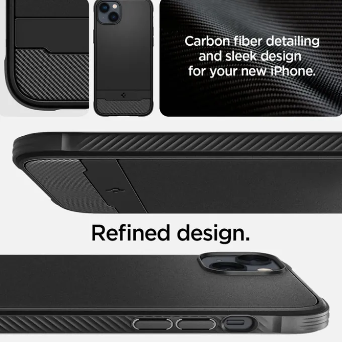 Etui Spigen Rugged Armor Mag Magsafe iPhone 14 Matte Black Czarny Case