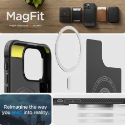 Etui Spigen Rugged Armor Mag Magsafe iPhone 14 Pro Matte Black Czarny Case