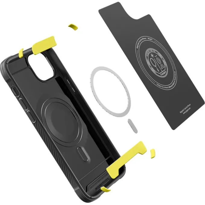 Etui Spigen Rugged Armor Mag Magsafe iPhone 14 Plus Matte Black Czarny Case