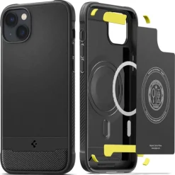 Etui Spigen Rugged Armor Mag Magsafe iPhone 14 Plus Matte Black Czarny Case