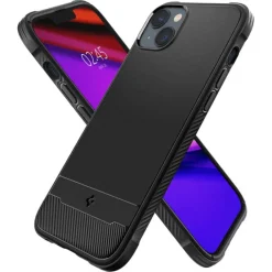 Etui Spigen Rugged Armor Mag Magsafe iPhone 14 Plus Matte Black Czarny Case