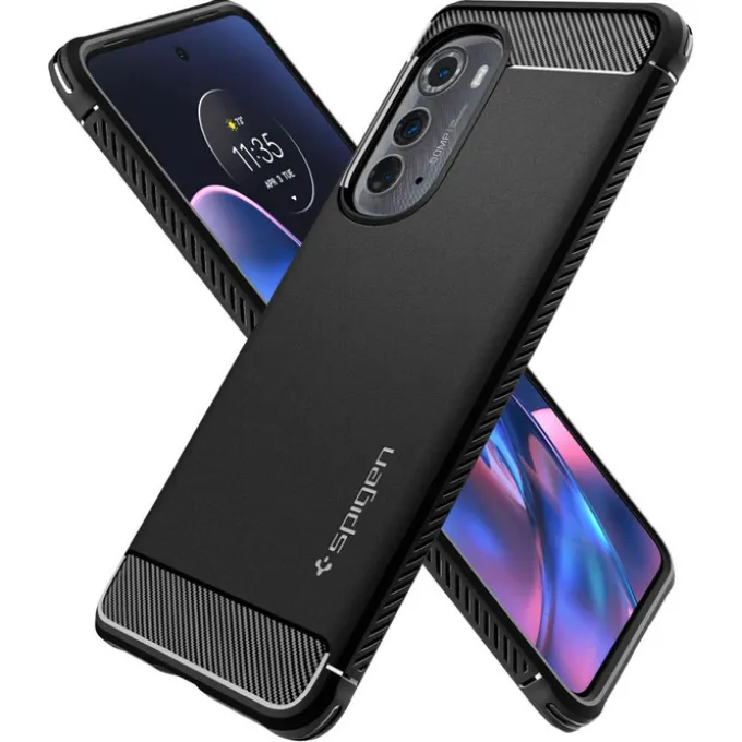 Etui Spigen Rugged Armor Motorola Edge 2022 Matte Black Czarny Case