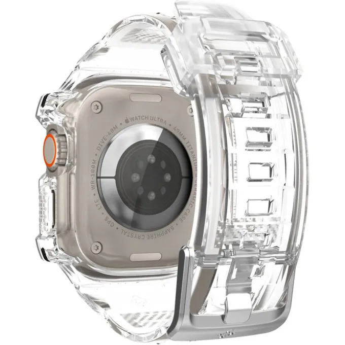 Etui Spigen Rugged Armor Pro Apple Watch Ultra 49mm Ultra 2 Przezroczyste