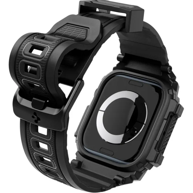 ETUI SPIGEN RUGGED ARMOR ”PRO” APPLE WATCH 10 (46 MM) MATTE BLACK