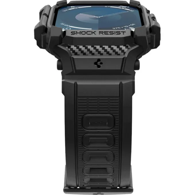 ETUI SPIGEN RUGGED ARMOR ”PRO” APPLE WATCH 10 (46 MM) MATTE BLACK