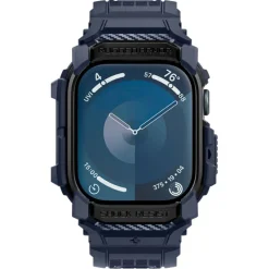 ETUI SPIGEN RUGGED ARMOR ”PRO” APPLE WATCH 10 (46 MM) NAVY BLUE