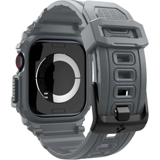 ETUI SPIGEN RUGGED ARMOR ”PRO” APPLE WATCH 10 (46 MM) DARK GREY