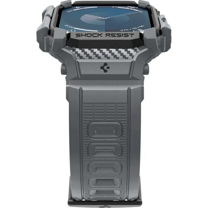 ETUI SPIGEN RUGGED ARMOR ”PRO” APPLE WATCH 10 (46 MM) DARK GREY