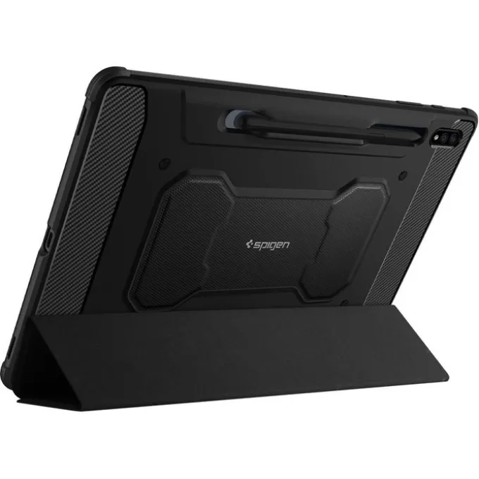 Etui SPIGEN Rugged Armor ”Pro” Galaxy Tab S7+ Plus 12.4 T970/T976 Black Czarne Case