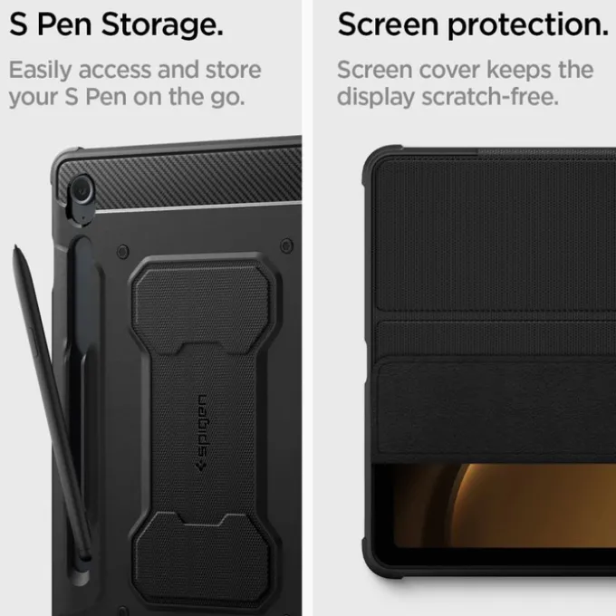 Etui Spigen Rugged Armor ”pro” Galaxy Tab S9 Fe 10.9 X510 / X516b Black Case