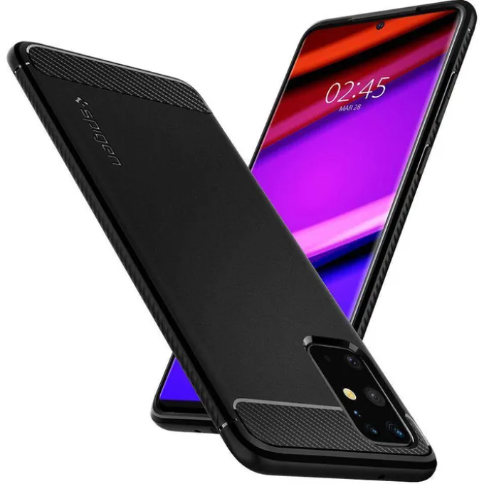 Etui SPIGEN Rugged Armor Samsung Galaxy S20 Plus Matte Black Czarne Case