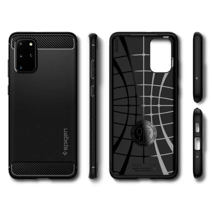 Etui SPIGEN Rugged Armor Samsung Galaxy S20 Plus Matte Black Czarne Case