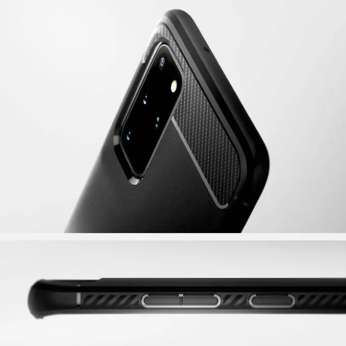 Etui SPIGEN Rugged Armor Samsung Galaxy S20 Plus Matte Black Czarne Case