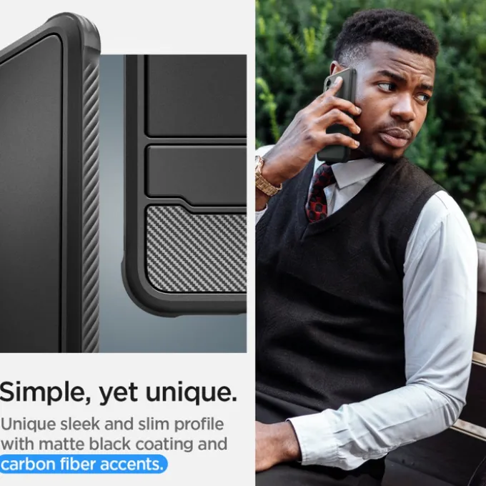 Etui Spigen Rugged Armor Samsung Galaxy S24+ Plus Matte Black Case