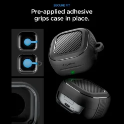 ETUI SPIGEN RUGGED ARMOR SAMSUNG GALAXY BUDS 4 / 4 PRO MATTE BLACK