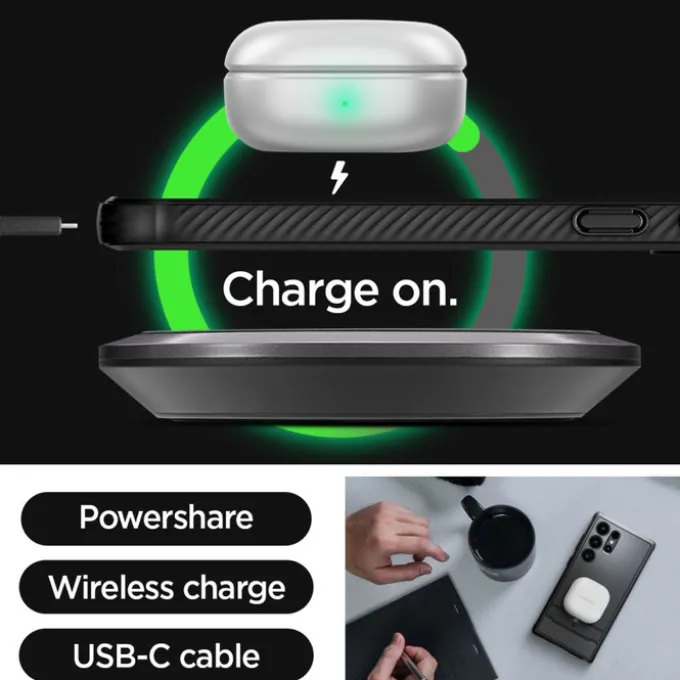 Etui Spigen Rugged Armor Samsung Galaxy S24 Ultra Matte Black Case