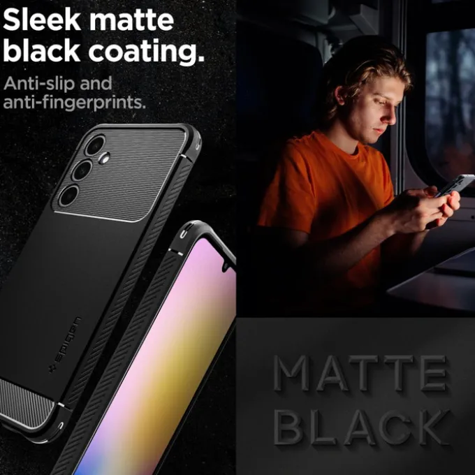 Etui Spigen Rugged Armor Samsung Galaxy A25 5g Matte Black Case