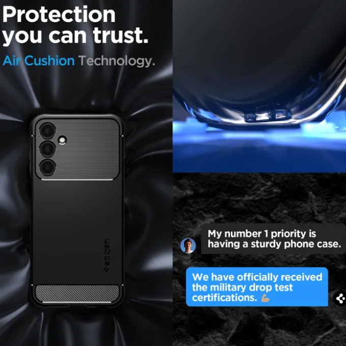 Etui Spigen Rugged Armor Samsung Galaxy A25 5g Matte Black Case